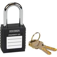 Lock for Lockouts, Safety Padlock, Keyed Different, Thermoplastic, 1-1/2" Width Nuna Depot Inc.
