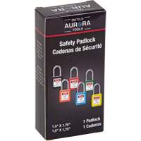 Lock for Lockouts, Safety Padlock, Keyed Different, Thermoplastic, 1-1/2" Width Nuna Depot Inc.