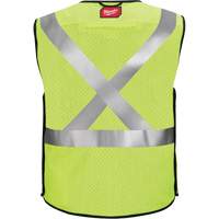 Gilet de s&eacute;curit&eacute; &agrave; maille d&eacute;tachable, Noir/Jaune lime haute visibilit&eacute;, Moyen/Petit Nuna Depot Inc.