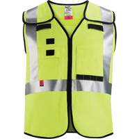 Gilet de s&eacute;curit&eacute; &agrave; maille d&eacute;tachable, Noir/Jaune lime haute visibilit&eacute;, Moyen/Petit Nuna Depot Inc.
