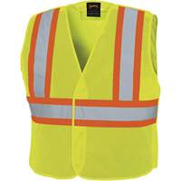 598P Veste de s&eacute;curit&eacute; &agrave; maille d&eacute;tachable, Jaune lime haute visibilit&eacute;, Moyen/Petit, Polyester Nuna Depot Inc.