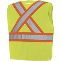 598P Veste de s&eacute;curit&eacute; &agrave; maille d&eacute;tachable, Jaune lime haute visibilit&eacute;, Moyen/Petit, Polyester Nuna Depot Inc.