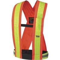 5593 Safety Sash, High Visibility Orange, Yellow Reflective Colour, One Size Nuna Depot Inc.