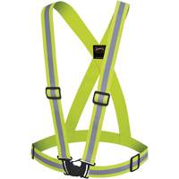 5497 Safety Sash, High Visibility Lime-Yellow, Silver Reflective Colour, One Size Nuna Depot Inc.