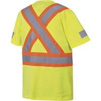 6980 Safety T-Shirt, Cotton, Small, High Visibility Lime-Yellow Nuna Depot Inc.