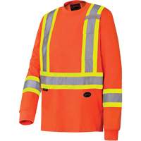 6981 Long-Sleeved Safety Shirt, Cotton, Small, High Visibility Orange Nuna Depot Inc.