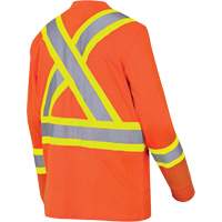 6981 Long-Sleeved Safety Shirt, Cotton, Small, High Visibility Orange Nuna Depot Inc.