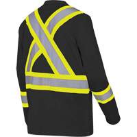 6983 Long-Sleeved Safety Shirt, Cotton, X-Small, Black Nuna Depot Inc.