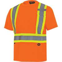 6990 Bird's-Eye Safety Shirt, Polyester, X-Small, High Visibility Orange Nuna Depot Inc.