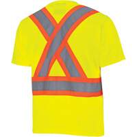 6991 Bird's-Eye Safety Shirt, Polyester, 3X-Large, High Visibility Lime-Yellow Nuna Depot Inc.