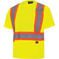 6991 Bird's-Eye Safety Shirt, Polyester, 3X-Large, High Visibility Lime-Yellow Nuna Depot Inc.