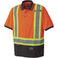 6986 Bird's-Eye Safety Polo Shirt, Polyester, Small, High Visibility Orange Nuna Depot Inc.