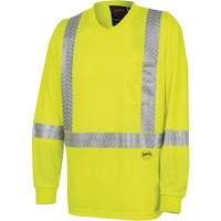 6905A Chandail de s&eacute;curit&eacute; &agrave; manches longues ultra respirant et ultra frais, T-petit, Jaune lime haute visibilit&eacute; Nuna Depot Inc.
