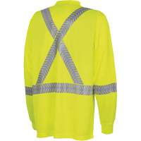 6905A Chandail de s&eacute;curit&eacute; &agrave; manches longues ultra respirant et ultra frais, T-petit, Jaune lime haute visibilit&eacute; Nuna Depot Inc.
