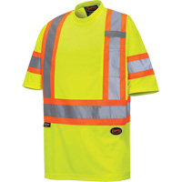 6971 T-shirt de s&eacute;curit&eacute; en il-de-perdrix, Polyester, T-petit, Jaune lime haute visibilit&eacute; Nuna Depot Inc.