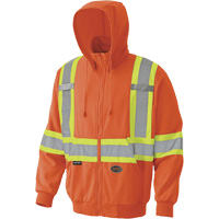 6940 Zip Style Hoodie, Small, High Visibility Orange Nuna Depot Inc.