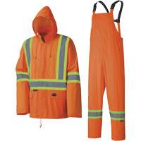 5598 Combinaison de pluie imperm&eacute;able et l&eacute;g&egrave;re, Polyester/PVC, Petit, Orange haute visibilit&eacute; Nuna Depot Inc.