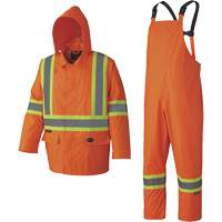 5608 Combinaison de pluie imperm&eacute;able 210D, Polyester/PVC, Petit, Orange haute visibilit&eacute; Nuna Depot Inc.