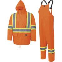 5618 Combinaison de pluie 150D, Polyester/Polyur&eacute;thane, Petit, Orange haute visibilit&eacute; Nuna Depot Inc.