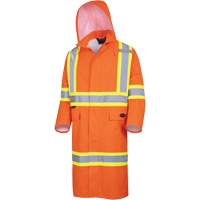 5630 Manteau long imperm&eacute;able The Rock 300D, Polyester, Petit, Orange haute visibilit&eacute; Nuna Depot Inc.