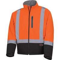 5679 Veste de s&eacute;curit&eacute; coquille souple &agrave; r&eacute;sistance m&eacute;canique, Noir/Orange haute visibilit&eacute;, Petit Nuna Depot Inc.