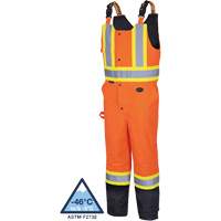 5040BB Salopettes matelass&eacute;es imperm&eacute;ables, Polyester, T-petit, Noir/Orange haute visibilit&eacute; Nuna Depot Inc.