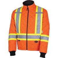 5015A Manteau matelass&eacute; pour cong&eacute;lateur, Polyester, Orange haute visibilit&eacute;, T-petit Nuna Depot Inc.