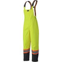 5405 Salopettes imperm&eacute;ables 300D Trilobal antid&eacute;chirure, Polyester, T-petit, Jaune lime haute visibilit&eacute; Nuna Depot Inc.