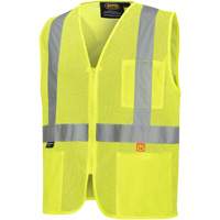 6944 Veste de s&eacute;curit&eacute; ignifuge, Jaune lime haute visibilit&eacute;, Petit, Polyester Nuna Depot Inc.