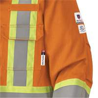 5533 Manteau de s&eacute;curit&eacute; ignifuge, Petit, Orange haute visibilit&eacute;, 58 cal/cm² Nuna Depot Inc.