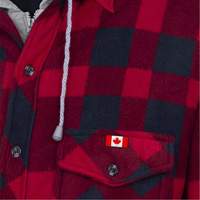 415RB Quilted Hooded Shirt, Men's, Small, Multi-Colour Nuna Depot Inc.