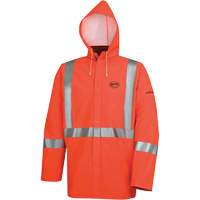 576J High-Visibility FR Rain Jacket, Small, High Visibility Orange Nuna Depot Inc.