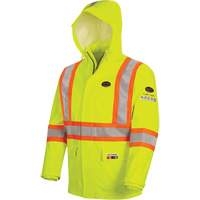 5881 Manteau de pluie ignifuge et protection contre les &eacute;clats d'arc &eacute;lectrique, T-petit, Jaune haute visibilit&eacute;, 10 cal/cm² Nuna Depot Inc.