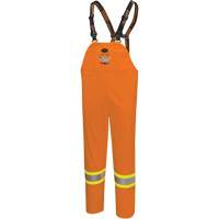 5882 FR/Arc-Rated Waterproof Safety Bib Pants, X-Small, High Visibility Orange Nuna Depot Inc.