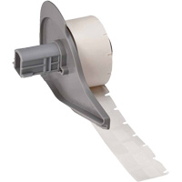 Self-Laminating Wrap-Around Wire & Cable Labels, Vinyl, 0.5" L x 0.75" H, White Nuna Depot Inc.