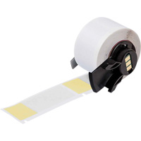 Self-Laminating Wrap-Around Wire & Cable Labels, Vinyl, 1" L x 2.5" H, White Nuna Depot Inc.