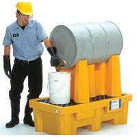 Syst&egrave;me de confinement Ultra-Drum pour 1 baril avec drain, 52" lo x 29" la x 49,5" ha, 750 gal. US Capacit&eacute; Nuna Depot Inc.