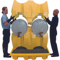 Syst&egrave;me de confinement Ultra-Drum sans drain pour 4 barils, 53" lo x 53" la x 77,8" ha, 3000 gal. US Capacit&eacute; Nuna Depot Inc.