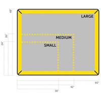 Small Ultra-Filter Pad, 0.8 US gal. Capacity, 2.5' W x 2' L x 3" H, Foam Wall Nuna Depot Inc.