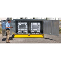 Ultra-Twin IBC en acier avec couvercle rigide, 123,4" lo x 73,4" la x 66,4" h, Capacit&eacute; de charge 12250 lb Nuna Depot Inc.