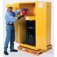 Single Drum Ultra-Safety Cabinet Bladder System&reg;, 37.8" L x 37.8" W x 6.3" H, 1500 lbs. Load Capacity Nuna Depot Inc.