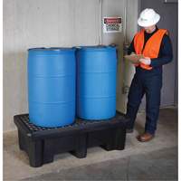 Ultra-Spill Pallet mod&egrave;le &eacute;conomique, 2 barils, Capacit&eacute; de d&eacute;versement 66 gal. US, 53" x 29" x 16,5" Nuna Depot Inc.