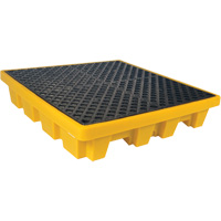 Ultra-Spill Pallet emboitable, 4 barils, Capacit&eacute; de d&eacute;versement 66 gal. US, 51" x 51" x 10" Nuna Depot Inc.