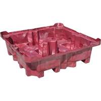 Palette de d&eacute;versement Ultra-Spill King, 4 barils, Capacit&eacute; de d&eacute;versement 85 gal. US, 51" x 51" x 17,5" Nuna Depot Inc.