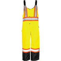 TO1 Winter Traffic Overalls, Polyester, Small, Black/High Visibility Lime-Yellow Nuna Depot Inc.