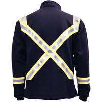 Veste FR ray&eacute;e en molleton &agrave; fermeture &agrave; glissi&egrave;re compl&egrave;te, Petit, Bleu marin Nuna Depot Inc.