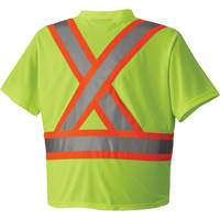 6989 Chandail pour la circulation en micromaille, T-petit, Jaune lime haute visibilit&eacute; Nuna Depot Inc.