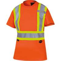 6948 T-shirt de s&eacute;curit&eacute; en il-de-perdrix pour femme, Polyester, T-petit, Orange haute visibilit&eacute; Nuna Depot Inc.