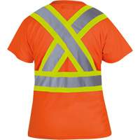 6948 T-shirt de s&eacute;curit&eacute; en il-de-perdrix pour femme, Polyester, T-petit, Orange haute visibilit&eacute; Nuna Depot Inc.