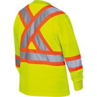 6969 Chandail de s&eacute;curit&eacute; &agrave; manches longues en il-de-perdrix pour femme, Polyester, T-petit, Jaune lime haute visibilit&eacute; Nuna Depot Inc.